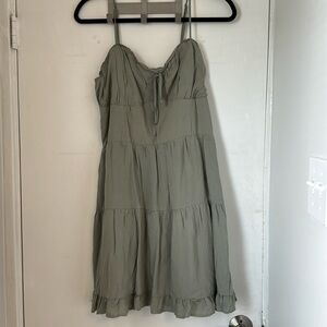 Olive Green Summer Dress